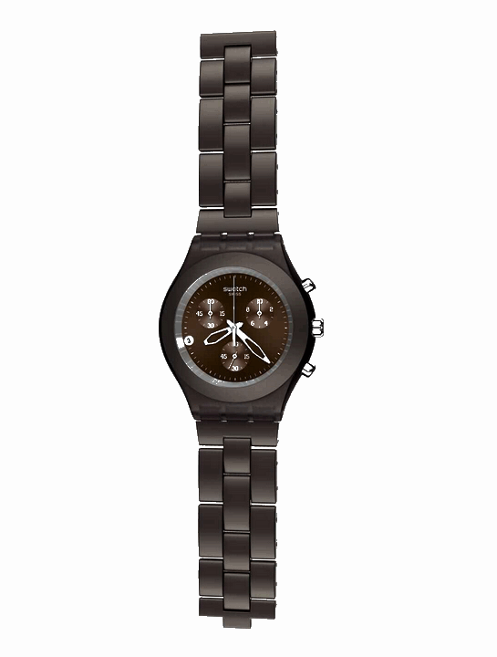 ★入手困難品★未使用品★ディアファン クロノグラフ★Full Blooded Smokey Brown★SWATCH★電池交換済み★オメガ好きも見てね