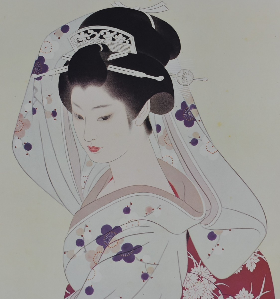 国産爆買い】 ヤフオク! - 志村立美 画集「美人百態」より「夏7 虫の音