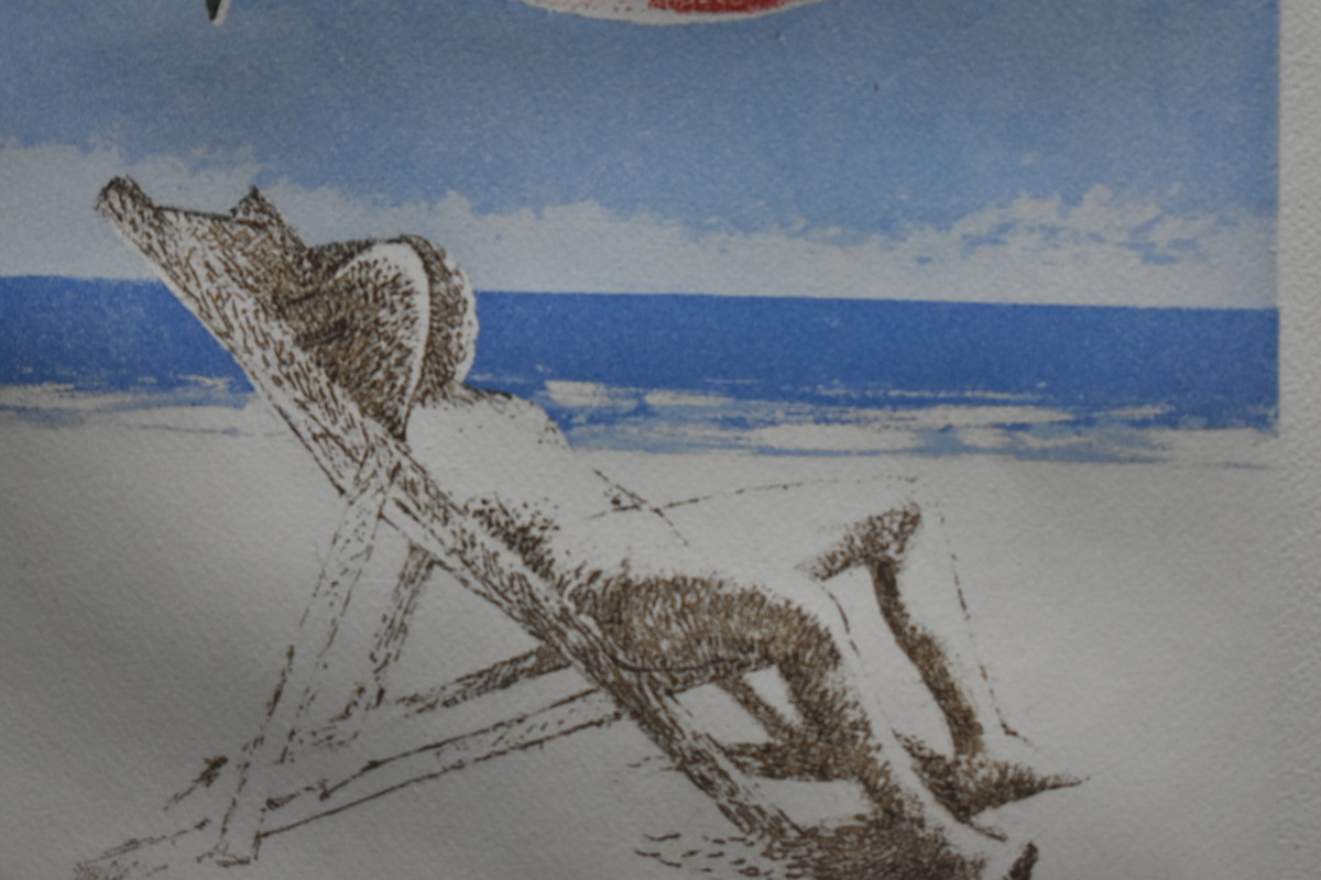掘り出しオススメ作品! D・ボスキ 銅版画 「海辺」 1973年作 正光画廊-