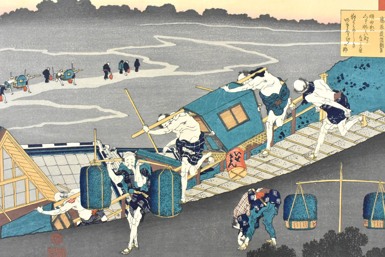 三大浮世絵師:葛飾北斎 純手刷木版画 花鳥風月選集 「百人一首絵 三大浮世絵師:葛飾北斎 純手刷木版画 花鳥風月選集 「百人一首絵