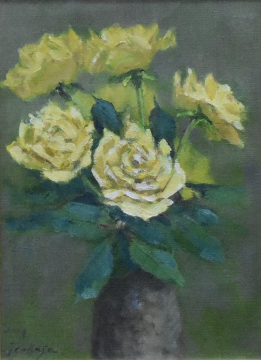 掘り出しおすすめ作品! 南美穂子 0F 「花」 油彩画 正光画廊 -
