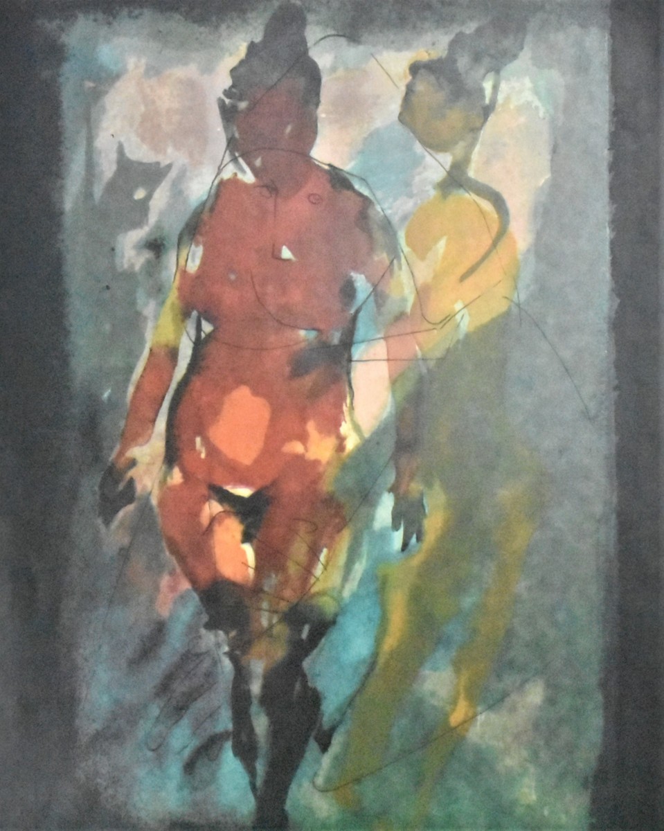 巨匠作家希少版画作品! マリノ・マリー二 版画 「fondale,1944」 1968