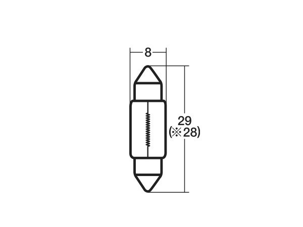 12V 5W T8X29 S7/8 A3022C ホンダ スズキ ルームランプ スタンレー STANLEY 10個_画像3