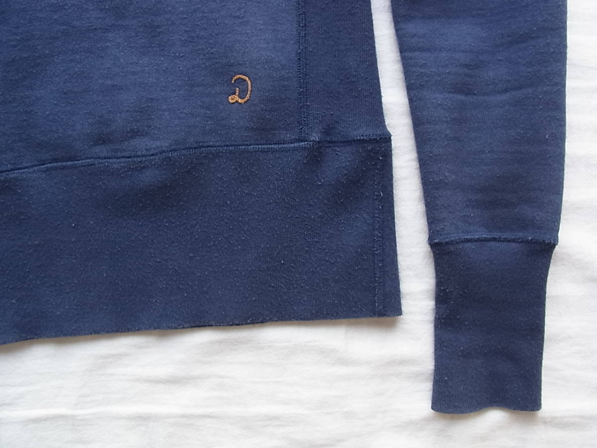 DRESSTERIOR 　ドレステリア　吊り裏毛　スウェットシャツ　サイズ 1 　日本製　ネイビー_画像6