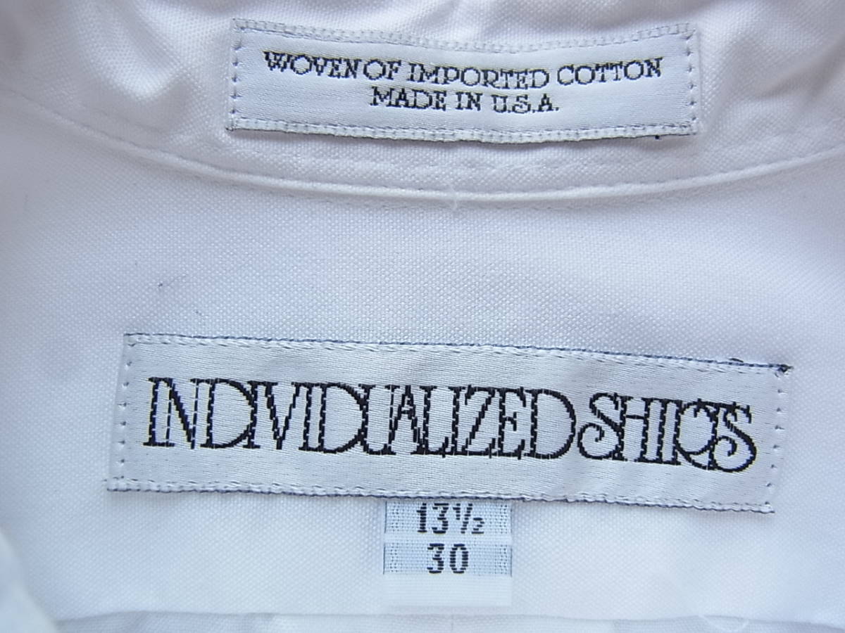 INDIVIDUALIZED SHIRTS Indy biju ARAI zdo рубашка хлопок oks материалы кнопка down рубашка размер 13 1/2 - 30 MADE IN USA