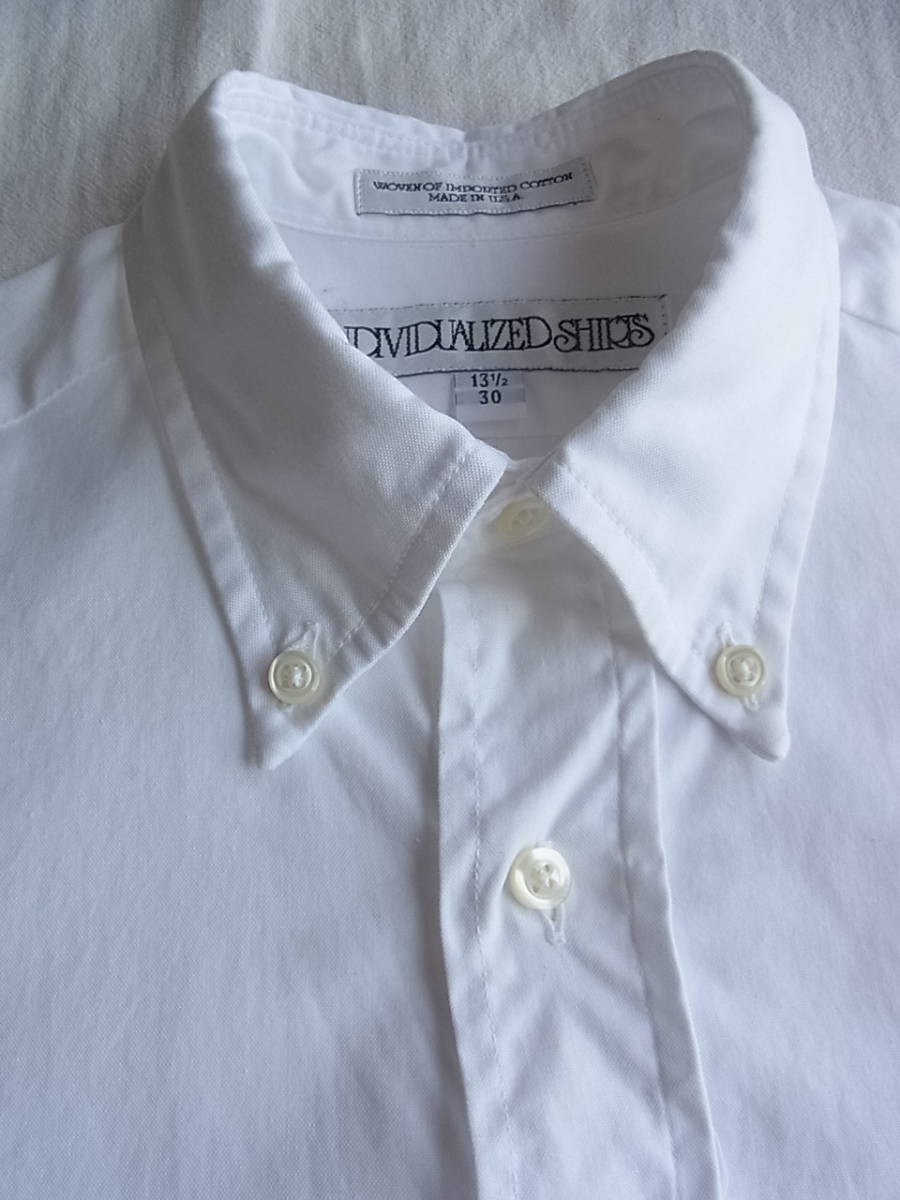 INDIVIDUALIZED SHIRTS Indy biju ARAI zdo рубашка хлопок oks материалы кнопка down рубашка размер 13 1/2 - 30 MADE IN USA