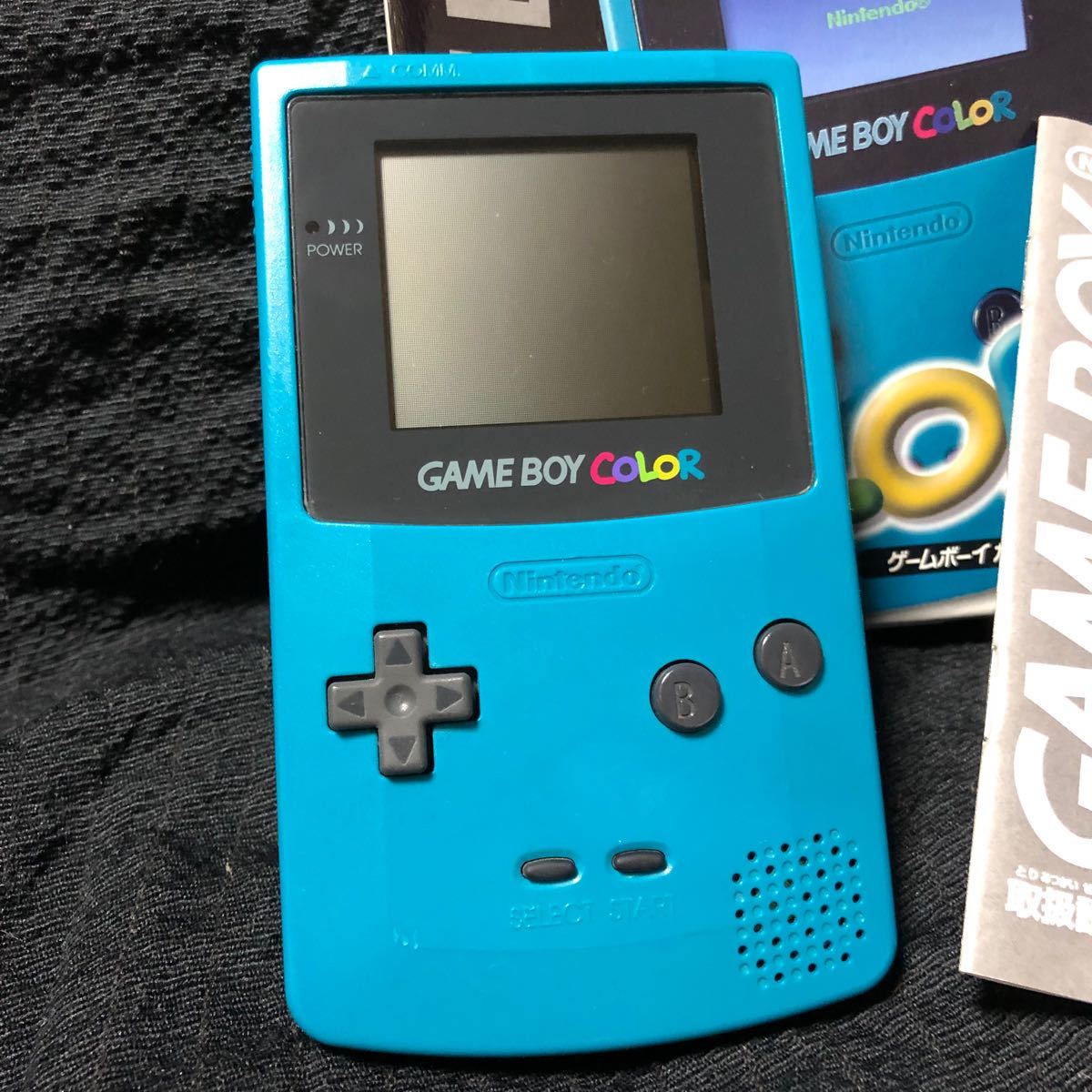 GAME BOY COLOR 美品 希少 ブルー ゲームボーイ カラー 取り扱い説明書付 箱付き 任天堂 Nintendo