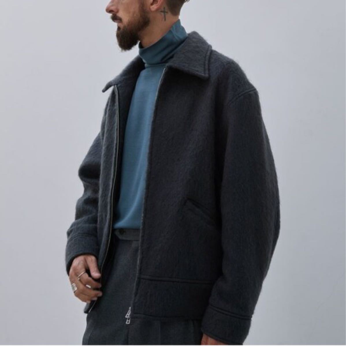 LIDNM MOHAIR SHAGGY BLOUSON Mサイズ - 通販 - pinehotel.info