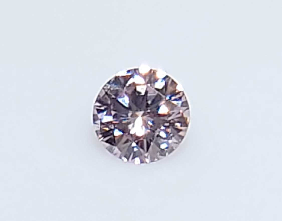 極美品! ピンクダイヤモンド 0.044ct ソーティング付 ラウンド ルース