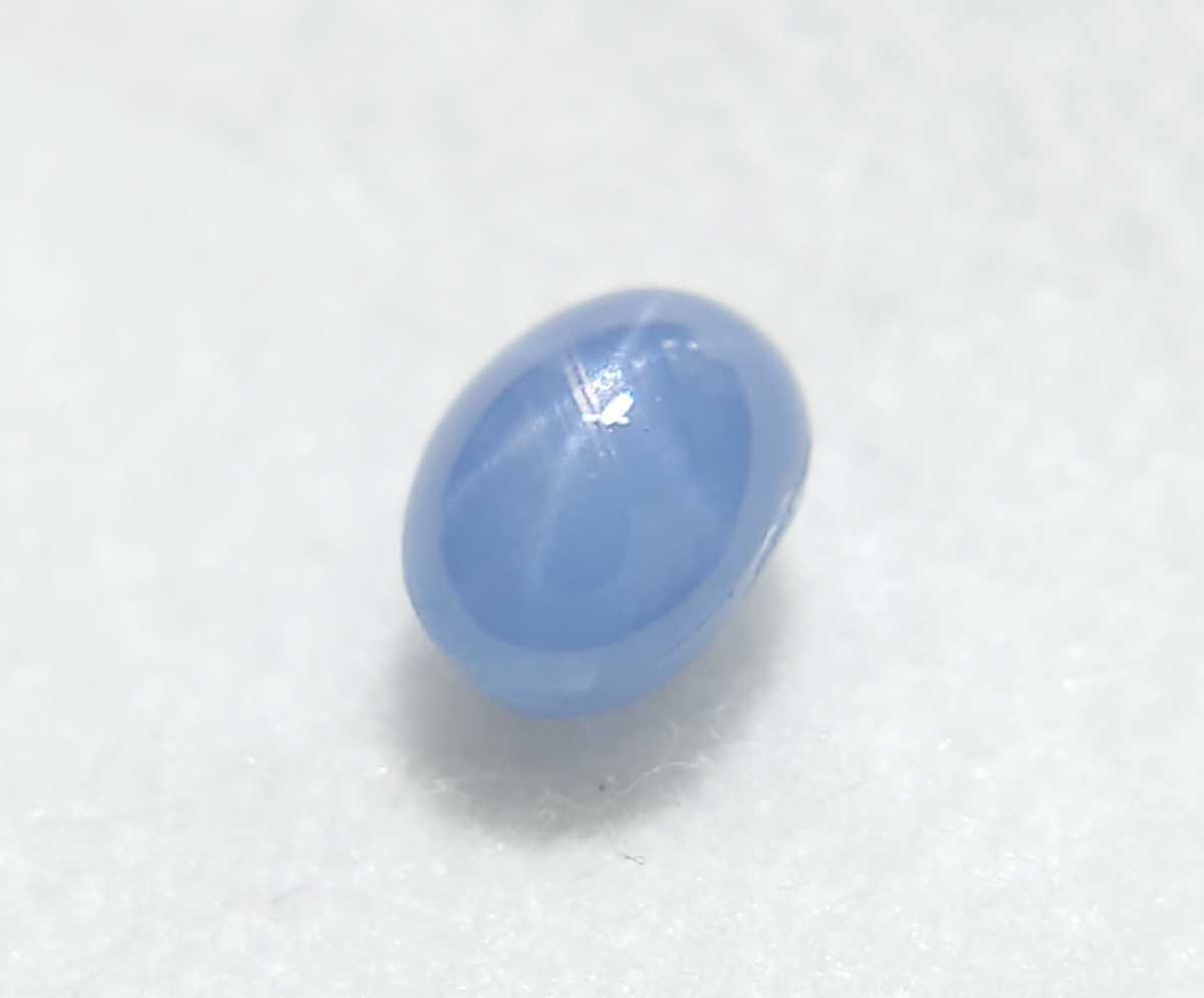 極美品! スターサファイア 1.24ct オーバル カボション ルース(LA