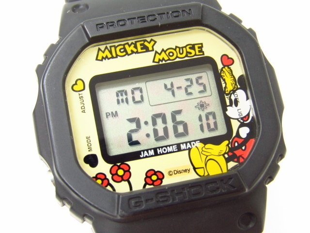 JAM HOME MADE MICKEY MOUSE ジャムホームメイド ミッキーマウス G-SHOCK DW-5600VT コラボ デジタル腕時計♪AC22504_画像7