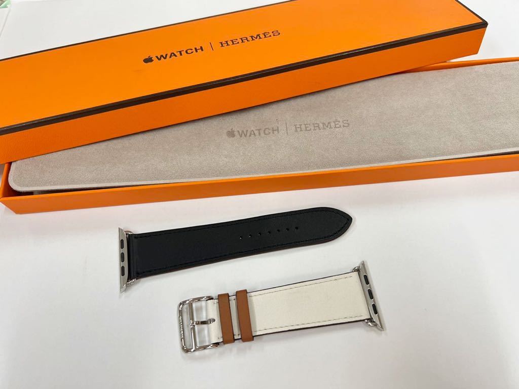 ☆即決 美品 希少 Apple Watch Hermes 45mm 44mm 42mm ゴールド 黒 白