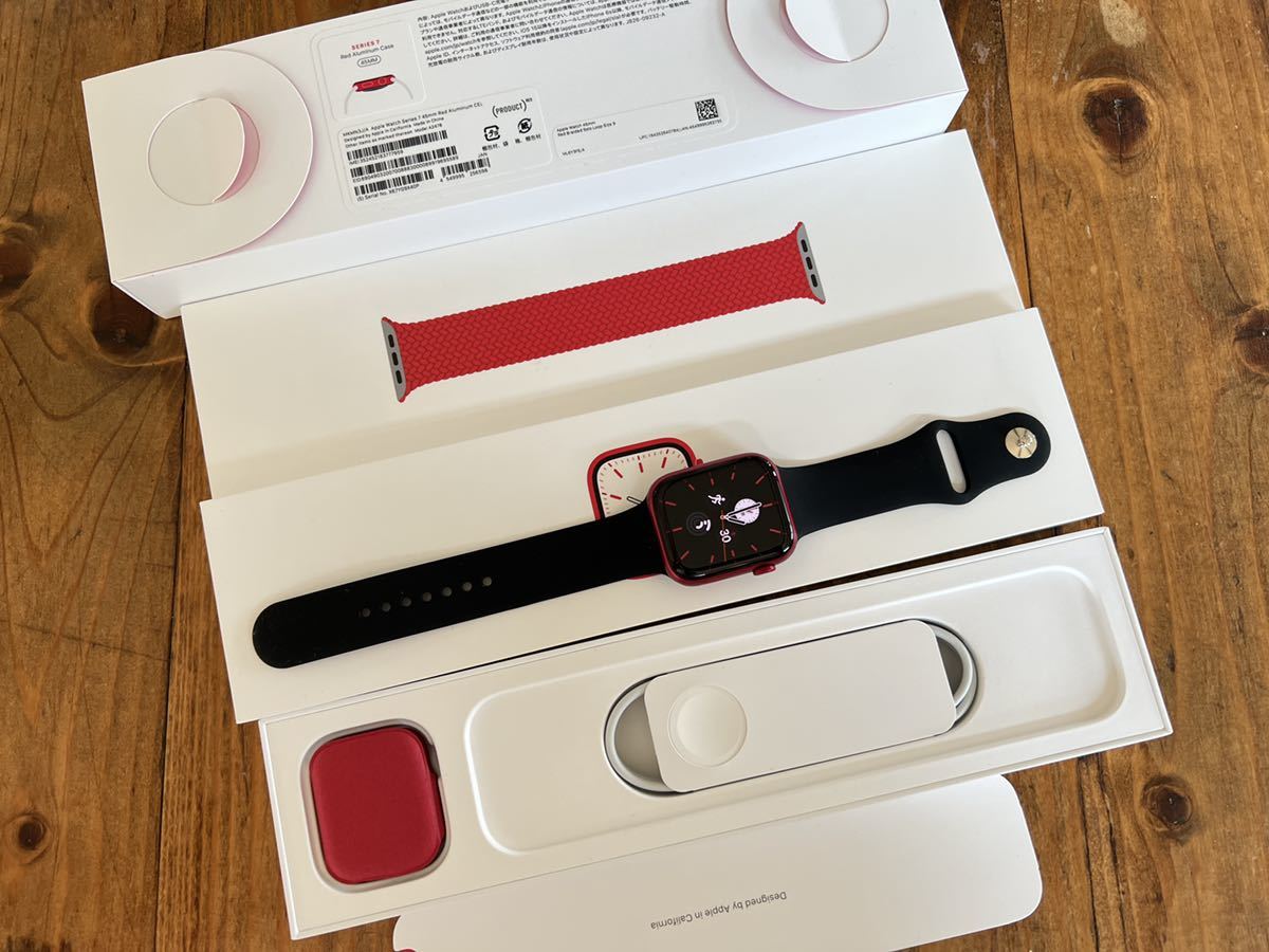 即決 バッテリー100% Apple Watch series7 45mm RED 即決 バッテリー100% Apple Watch series7 45mm RED