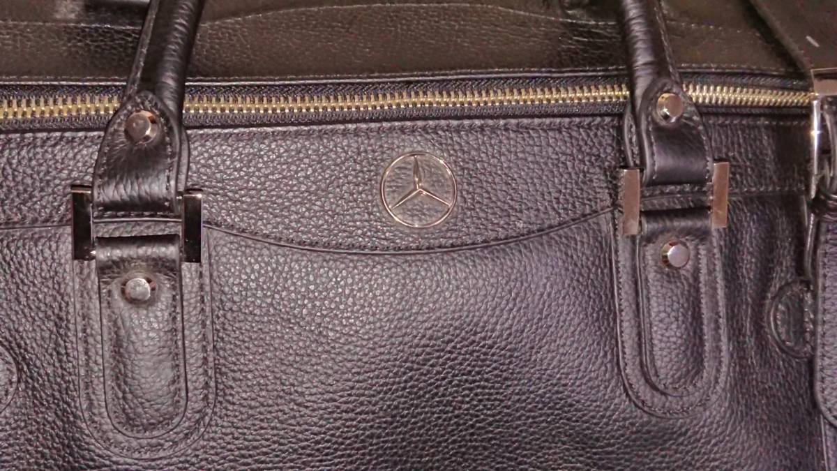  Mercedes Benz × Gold-Pfeil original all leather Boston bag used superior article a little defect 