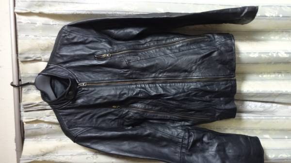 激安通販 MONO MARTモノマート ラムレザーライダース L-XL程度 USED L