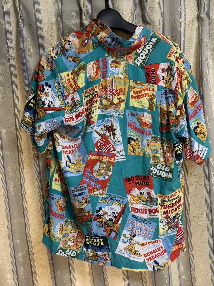 REYN SPOONER レインスプーナー × Disney ディズニー　ミッキー　アロハシャツ　子供用12-14（Ｌ）ＵＳＥＤ_画像3