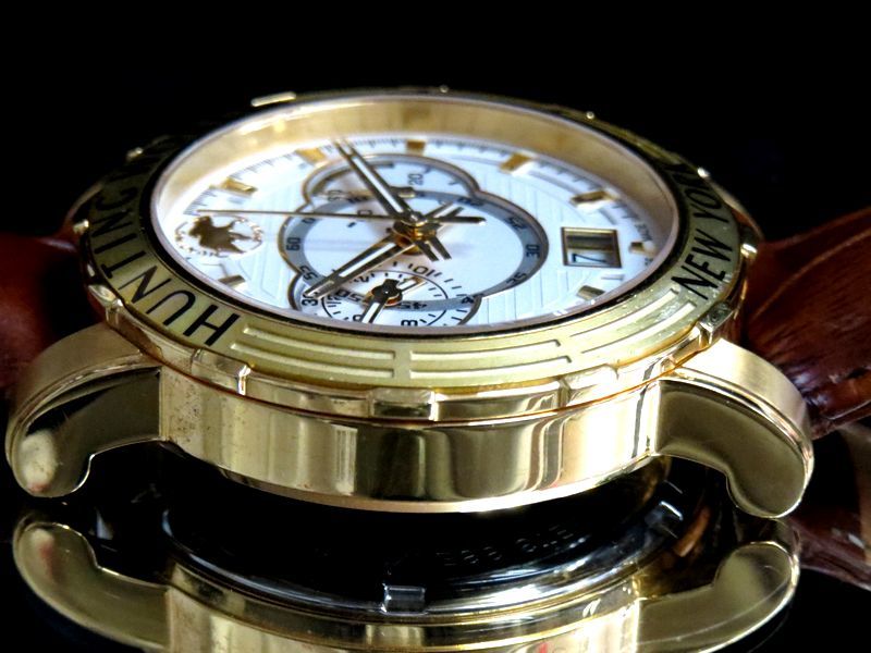 質屋鑑定済み 稼働品 ハンティングワールド HW-913 クロノグラフ メンズ腕時計 HUNTING WORLD_画像6