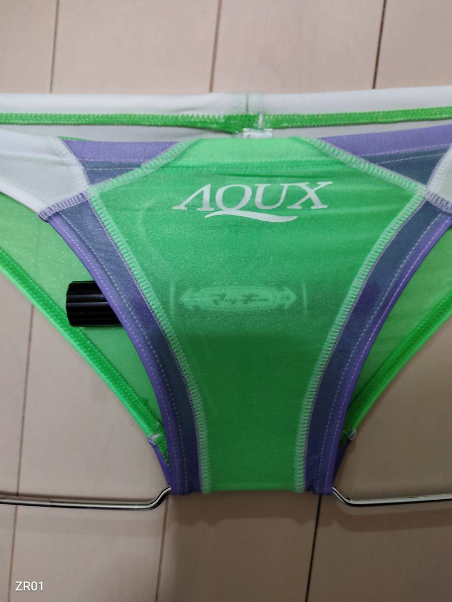 AQUX 透けパン 競パン ブーメラン型競泳用水着 透ける素材 シースルー 