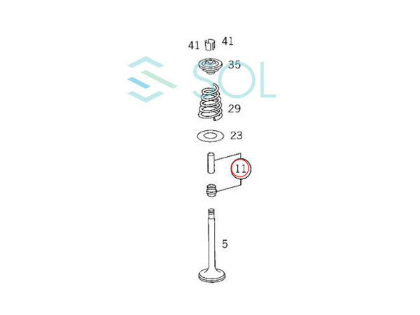 ベンツ W124 W210 W211 W219 バルブステムシールセット(4個入) E220 E230 E240 E280 E320 E430 E500 E55 CLS500 CLS55_画像4