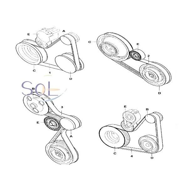 BMW MINI Cooper R50 ремень вентилятора V ремень 6PK1054 11287526364 отгрузка конечный срок 18 час 