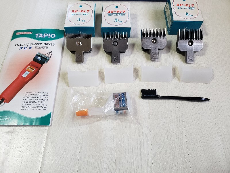 【極美品 研磨済み替刃4個セット】 スピーディク TAPIO タピオ 替刃 SPEEDIK スピーディック バリカン スピー _画像4