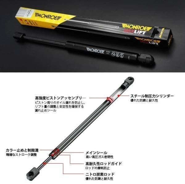 VW PASSAT 3BG モンロー MAXLIFT リアゲートダンパー2本