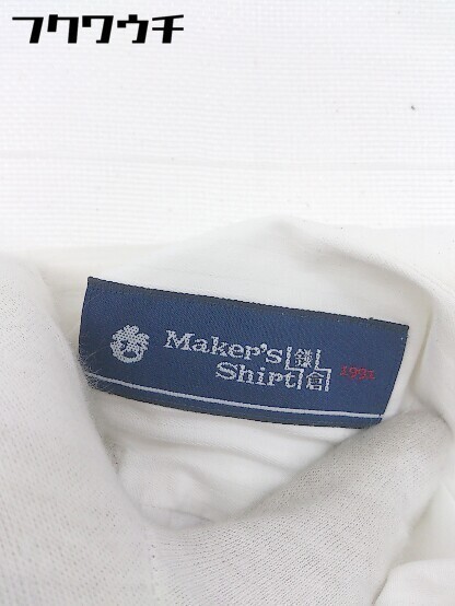 ◇ Maker's Shirt 鎌倉 メーカーズシャツ シャドウストライプ 長袖 シャツ サイズ40/84 ホワイト メンズ_画像4