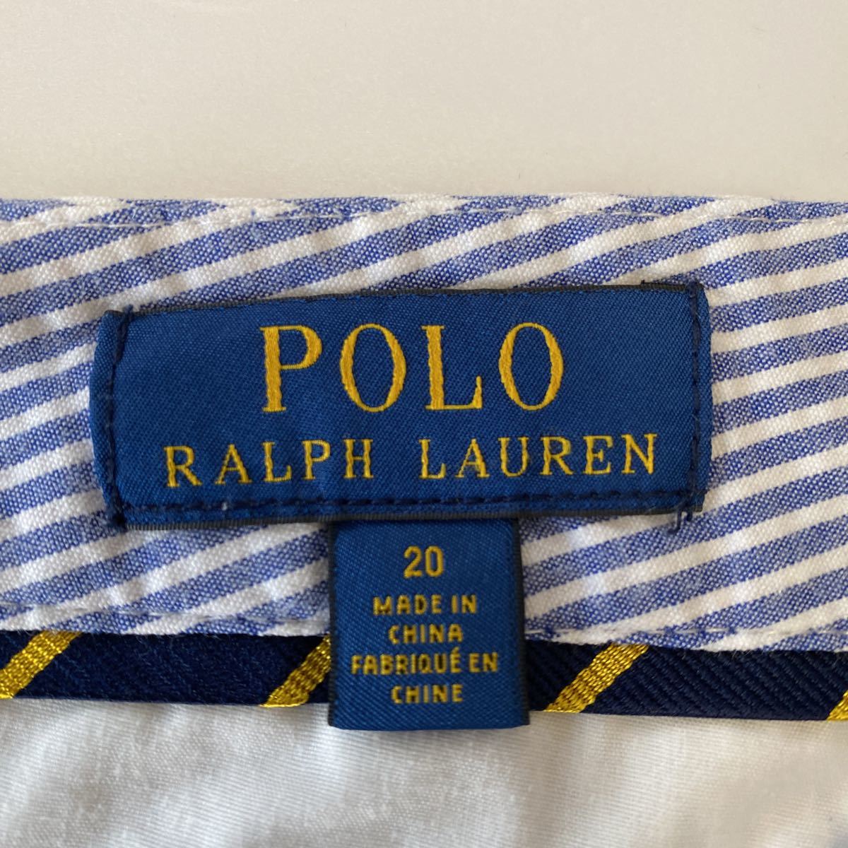POLO RALPH LAUREN ポロラルフローレン ハーフパンツ ショートパンツ ストライプ ブルー 20_画像5