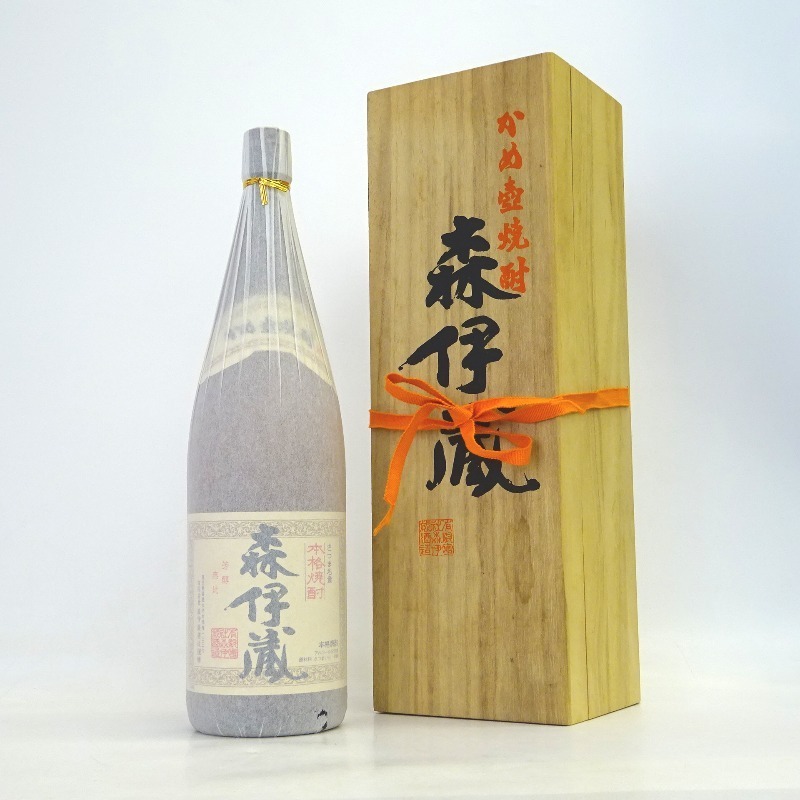 大阪府配送限定 森伊蔵酒造謹醸 森伊蔵 かめ壺焼酎 1800ml 箱付