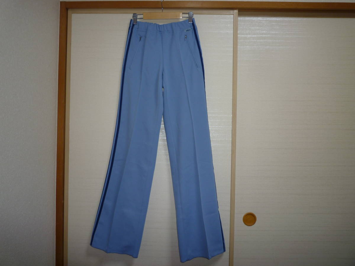 【予約販売品】 アディダス 80’sビンテージジャージパンツ 水色×紺 Mサイズ デサント アディダス 【予約販売品】 アディダス 80’sビンテージジャージパンツ 水色×紺 Mサイズ デサント アディダス
