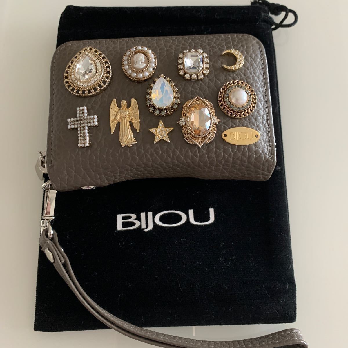 bijou ビジュー レザー カードケース コインケース ミニ財布