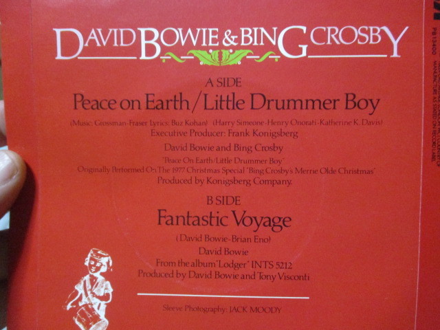 DAVID BOWIE & BING CROSBY David * bow i bin g Cross Be PEACE ON EARTH LITTLE DRUMMER BOY David bow i-FANTASTIC VOYAGE