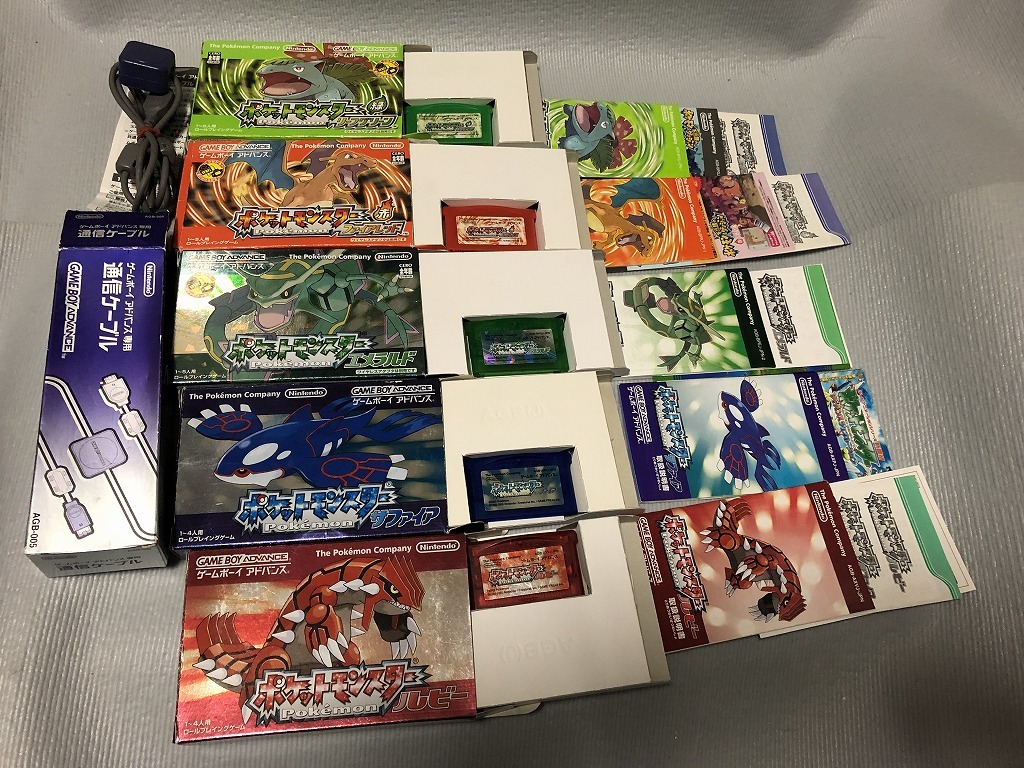 GBA ポケットモンスター 箱説 チラシ セット ルビー サファイア