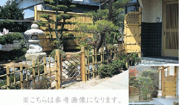 竹垣フェンス 袖垣 仕切り 曲玉高さ 180cm 幅 60cm 和風 竹垣 竹垣フェンス 袖垣 仕切り 曲玉高さ 180cm 幅 60cm 和風 竹垣