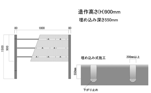 人工竹垣 仕切り diy フェンス 組立式大津垣 O型 基本 高さ 90cm 人工竹垣 仕切り diy フェンス 組立式大津垣 O型 基本 高さ 90cm