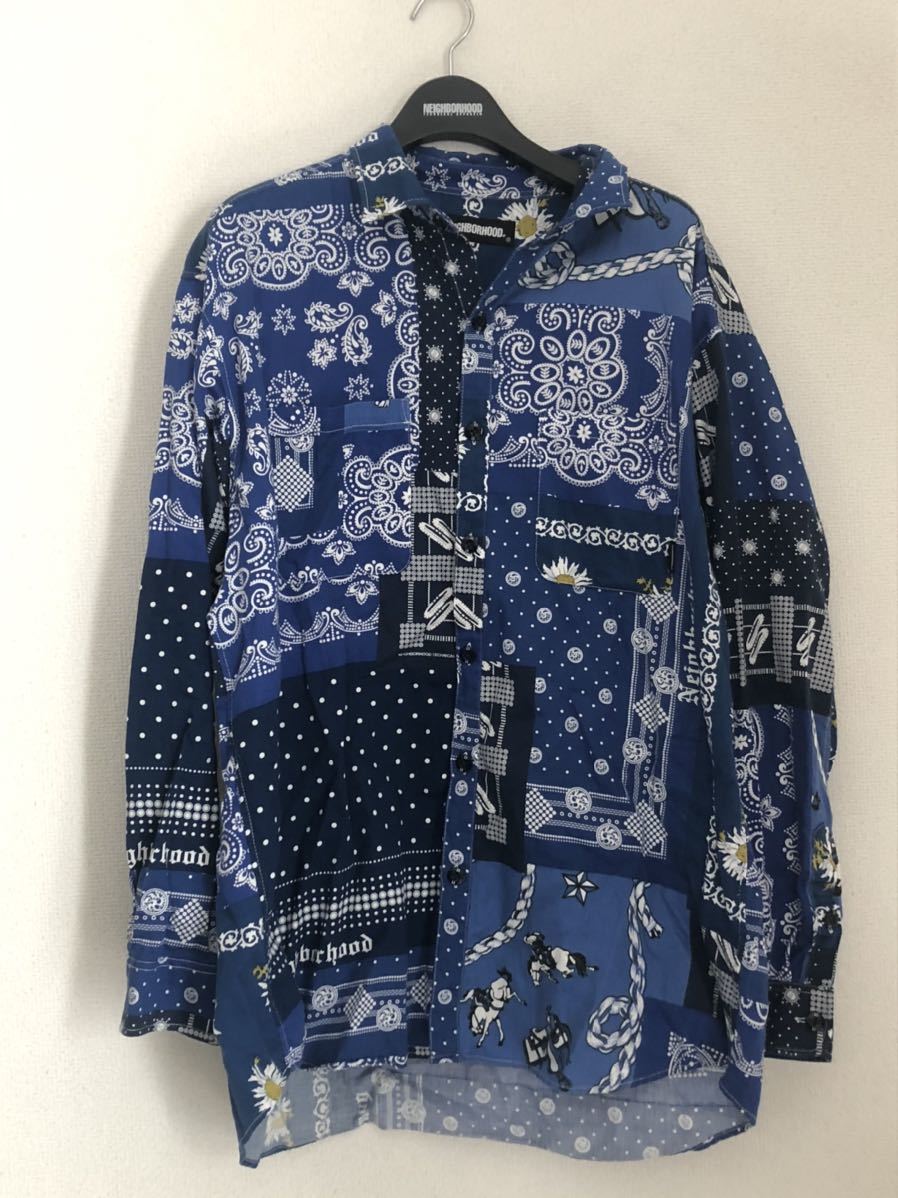 neighborhood BANDANA / C-SHIRT . LS XL 21ss バンダナ シャツ 即完売
