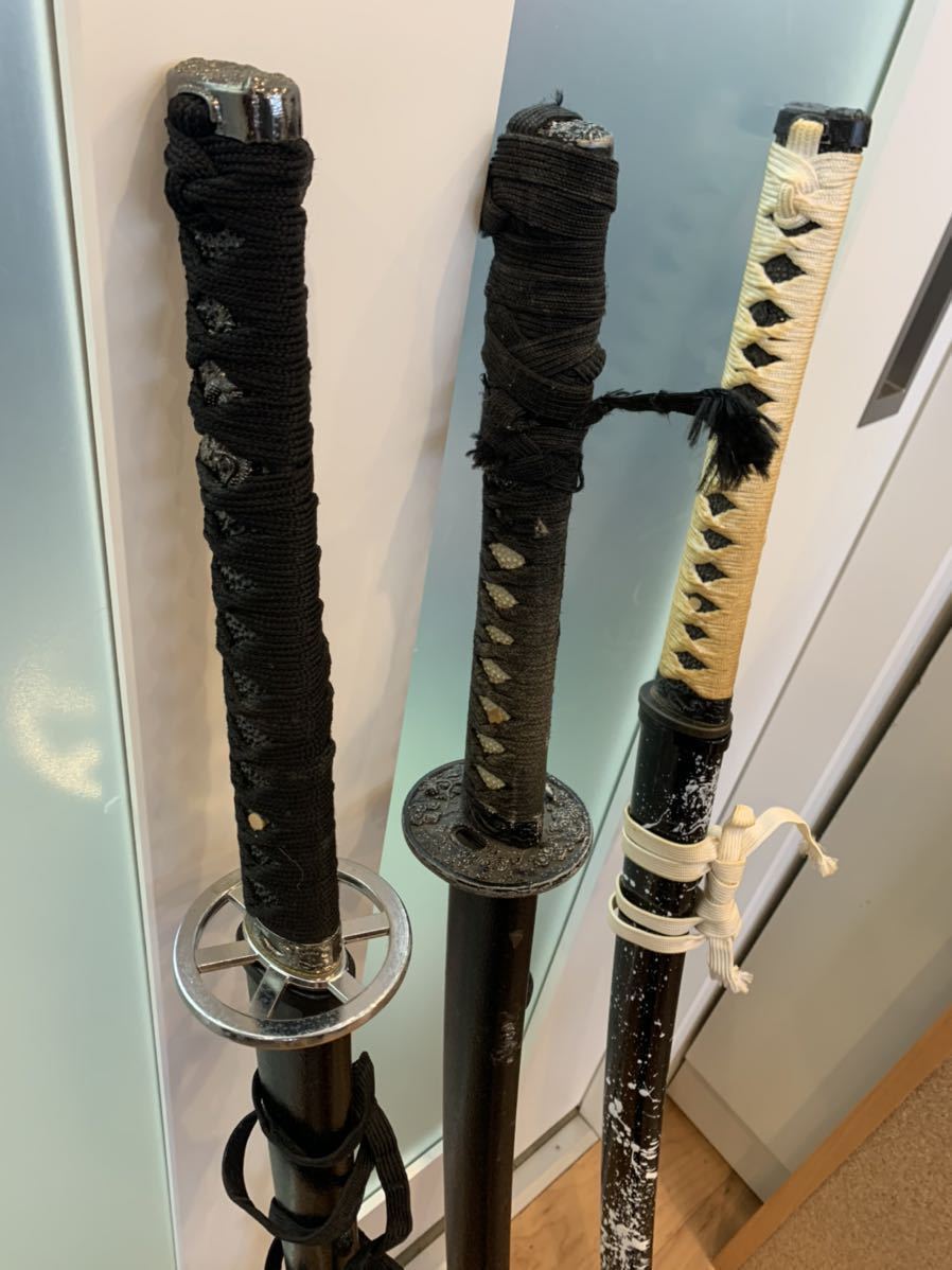 Yahoo!オークション - FZ 模造刀 3本セット 約110cm 日本刀 居合 Yahoo!オークション - FZ 模造刀 3本セット 約110cm 日本刀 居合