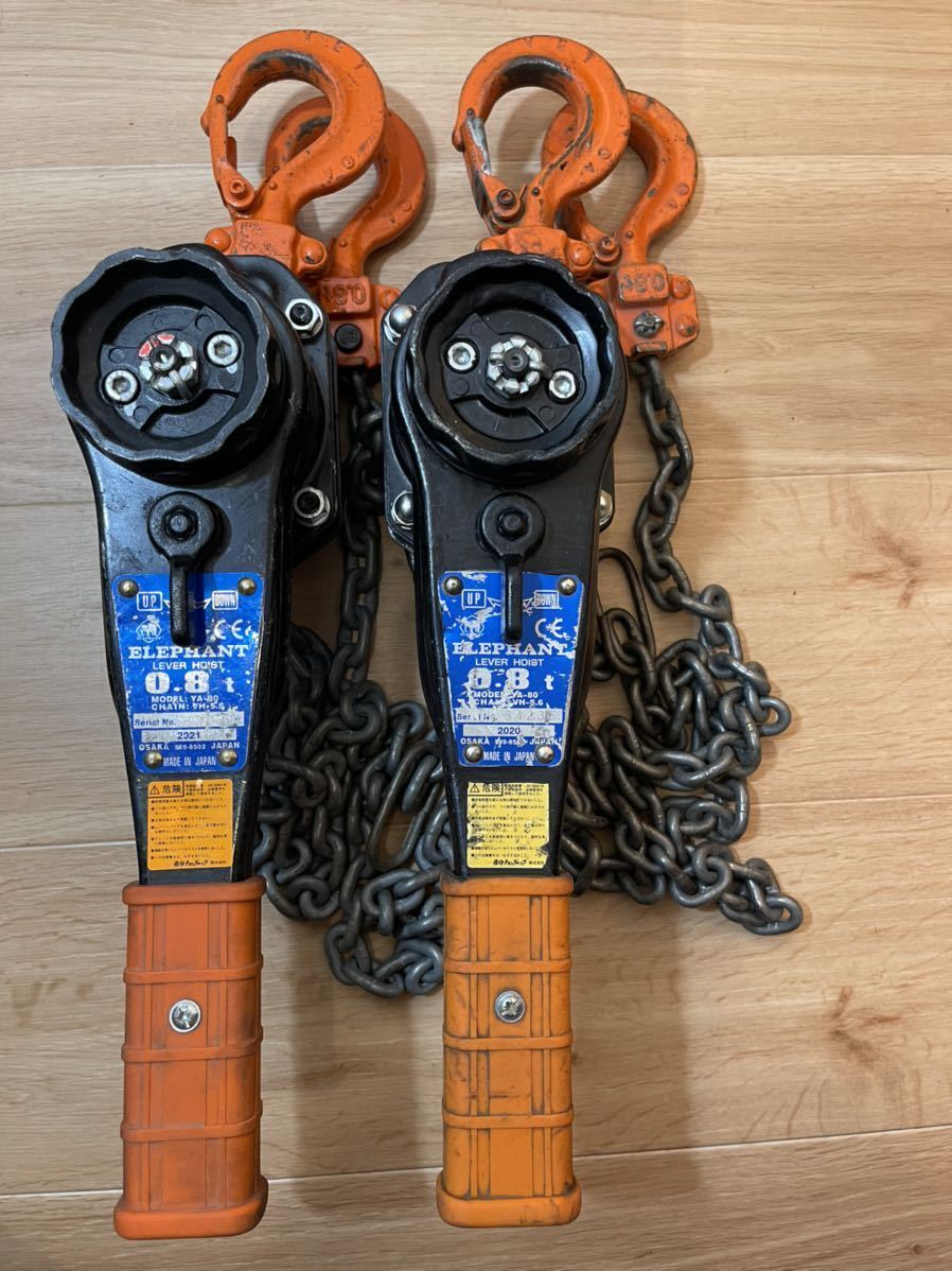 人気SALE100%新品 チェーンブロック 象印レバー 1トン j5sKT