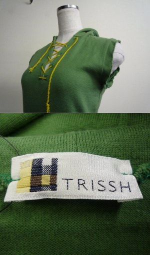 ◆　Trissh トリッシュ　トップス　グリーン　綿　◆_画像3