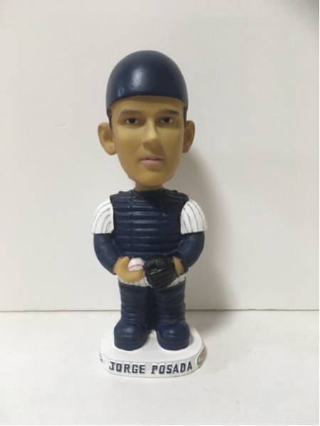 ブランドのギフト 2002 ホルヘ・ポサダ 球場配布 バブルヘッド NYヤンキース 限定 プロ野球