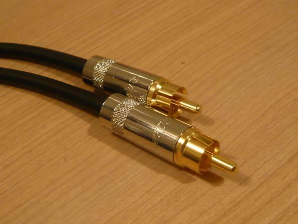 ★ 即決ペア RCAケーブル カナレ L-4E6S 8.5m NEUTRIK 黒 (L.R識別処理可) ★