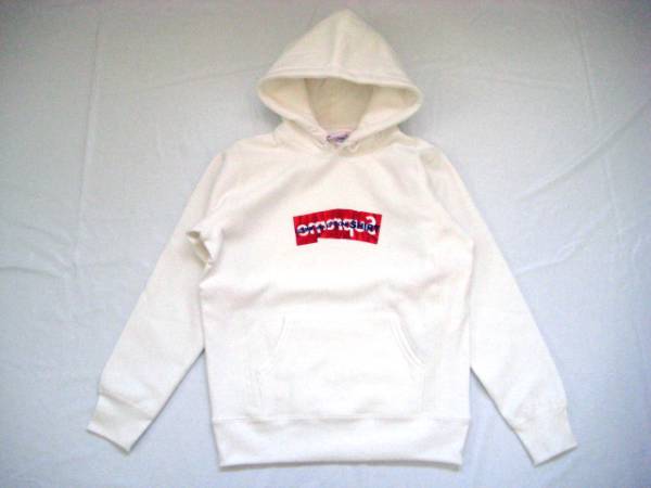 L размер!17Supreme Comme Des Garcons Box Logo Sweatshirt белый box Logo парка Garcon 
