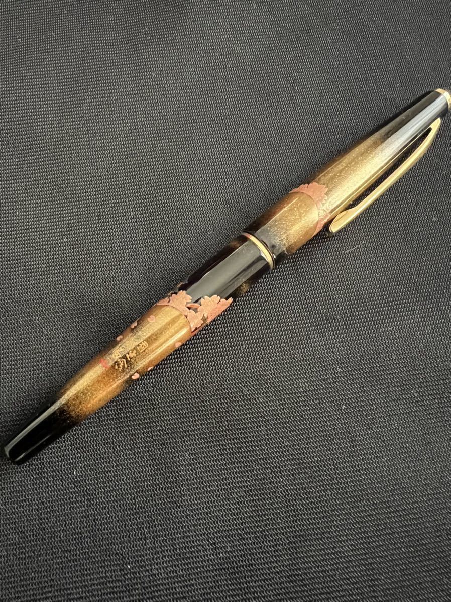 PILOT☆パイロット☆万年筆 蒔絵☆國光会☆桜山☆ペン先18 k 750