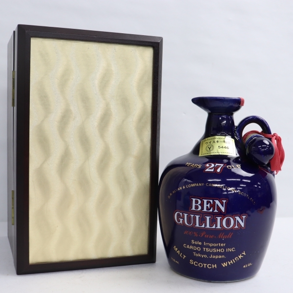 BENGULLION(ベングリオン)27年 青陶器 43% 750ml(重量1454g BENGULLION(ベングリオン)27年 青陶器 43% 750ml(重量1454g