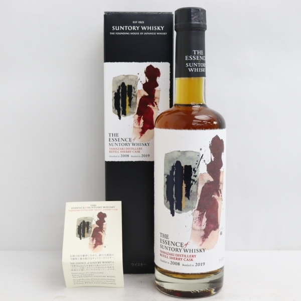 SUNTORY(サントリー)ザ エッセンス オブ サントリー 山崎 リフィルシェリーカスク 2008-2019 53% 500ml 冊子折れ有 O22C210022