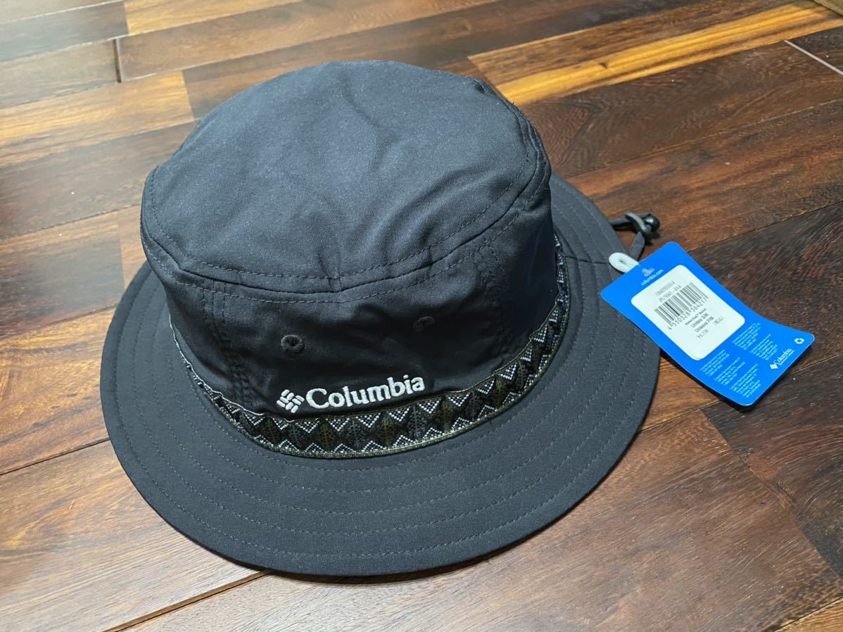 ★ Columbia コロンビア ウォルナットピークバケット ユニセックス メンズ レディース 帽子 アウトドア PU5546 新品未使用タグ付 黒 ハット