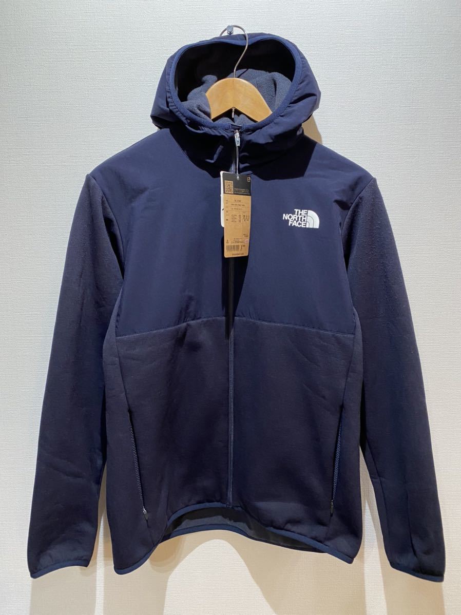 ★ ノースフェイス THE NORTH FACE フリースパーカー ハイブリッドナイロンフリースフーディ sizeM ネイビー 新品未使用タグ付 ジャケット