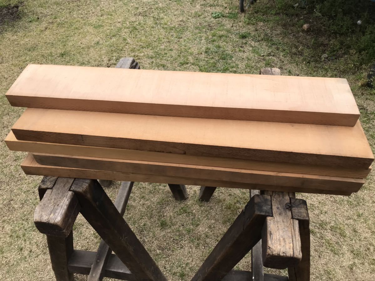 木曽ひのき角材 柾目 赤身76〜83cm×13.3〜13.5cm程度×3.5cm程度 9本