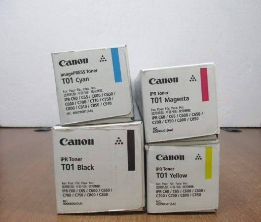 【越谷発】●〔CANON〕純正未使用トナー★imagePRESS Toner T01　K×1、C×1、M×1、Y×1★(34713)_画像3