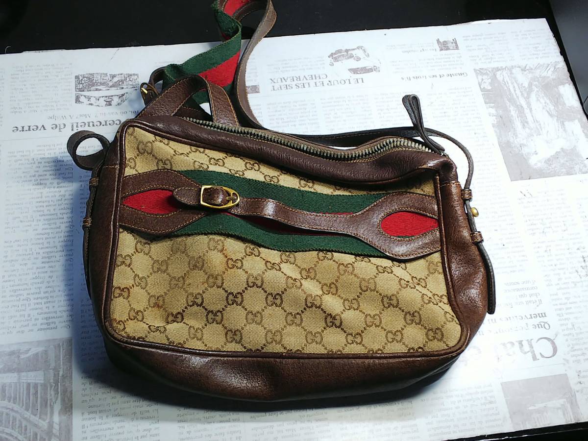 5151○GUCCI/オールドグッチ ビンテージバック 的詳細資料 | One Map